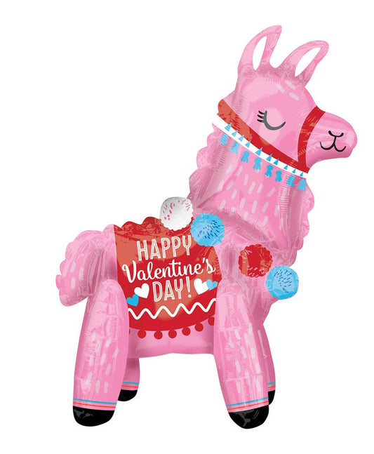 Palloncino Lama "Happy Valentine's Day!"