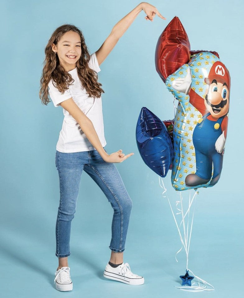 Palloncino Supermario - Foil Supershape 83 cm