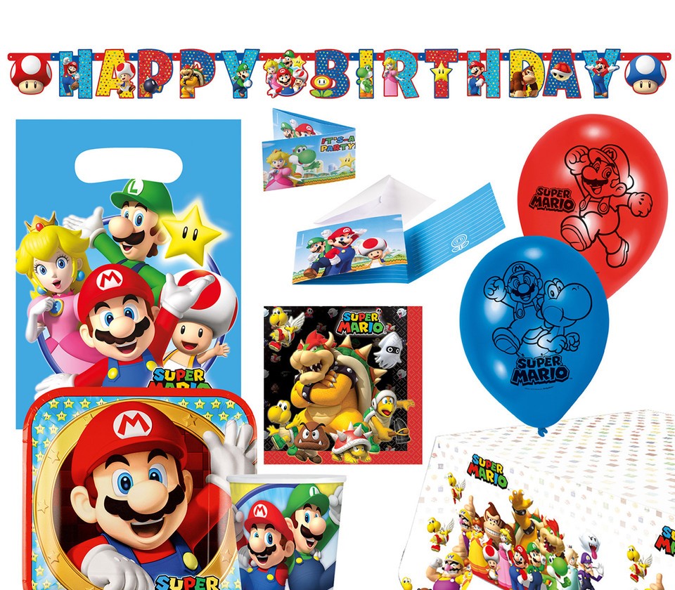 Set Party Super Mario 60pz