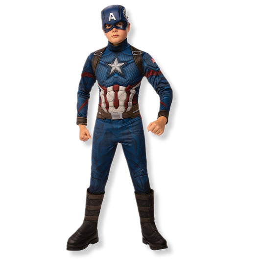 Costume Captain America con muscoli