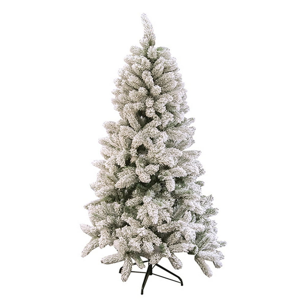 Albero di Natale Gran Paradiso innevato 150cm verde e bianco Viscio