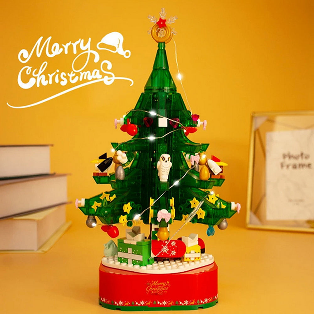 Carillon componibile a mattoncini Albero di Natale con luci Led Wisdom