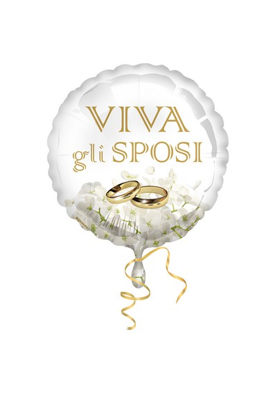 Pallone foil Viva gli Sposi Ortensia