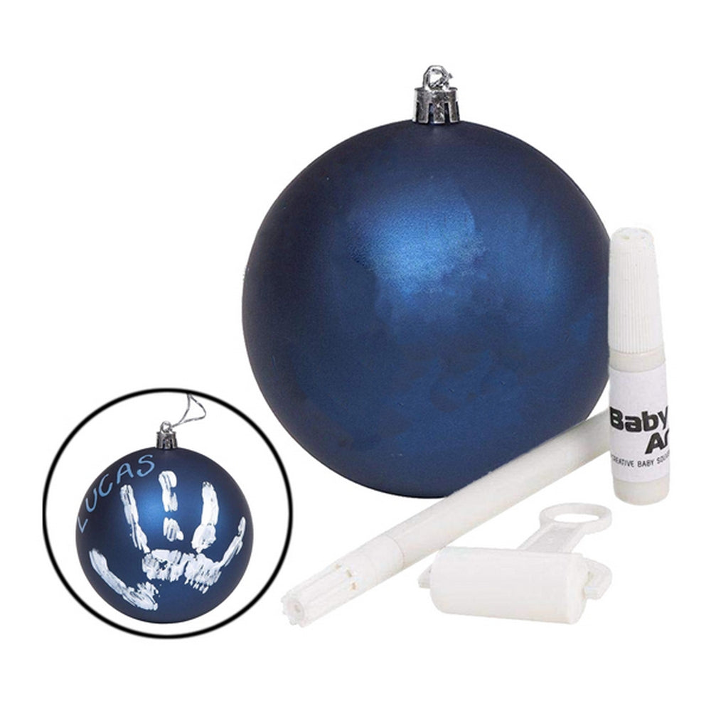 Pallina personalizzabile con pennarello per Albero di Natale e Kit impronta bambini Wisdom