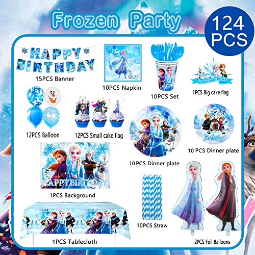 Kit Compleanno Frozen-124pcs